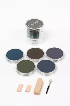Set 5 Pasteles concentrados Shadows Shades y esponjas PanPastel 9ml
