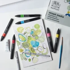 Set 11 piezas ilustración mIxed media Winsor & Newton