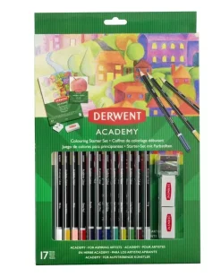 Set 17 piezas iniciación dibujo Academy Derwent