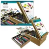 Set 104 Piezas Medios Mixtos + Caja Caballete de Madera Royal & Langnickel