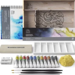 Set 20 piezas Studio case Professional Watercolour Winsor & Newton