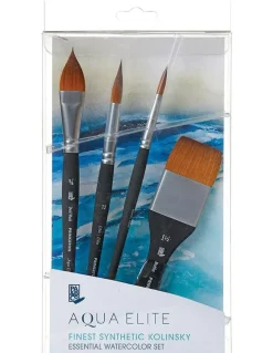 Set 4 Pinceles Aqua Elite Professional Princeton