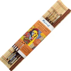 Set 4 pinceles de óleo y acrílico y esterilla Raphäel