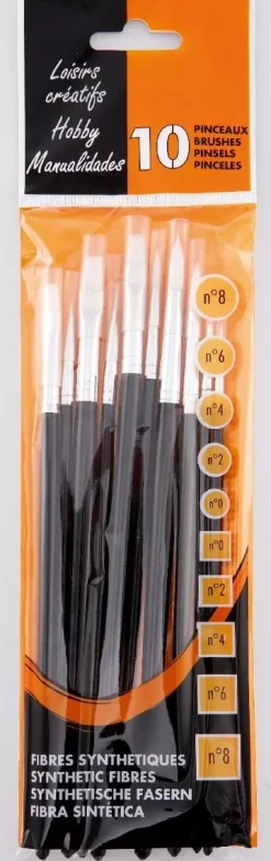 Set 10 Pinceles de Pelo Sintético Raphaël