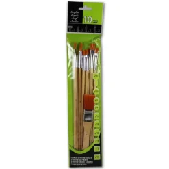 Set 9 Pinceles de Pelo Sintético + 1 Paletina Raphaël
