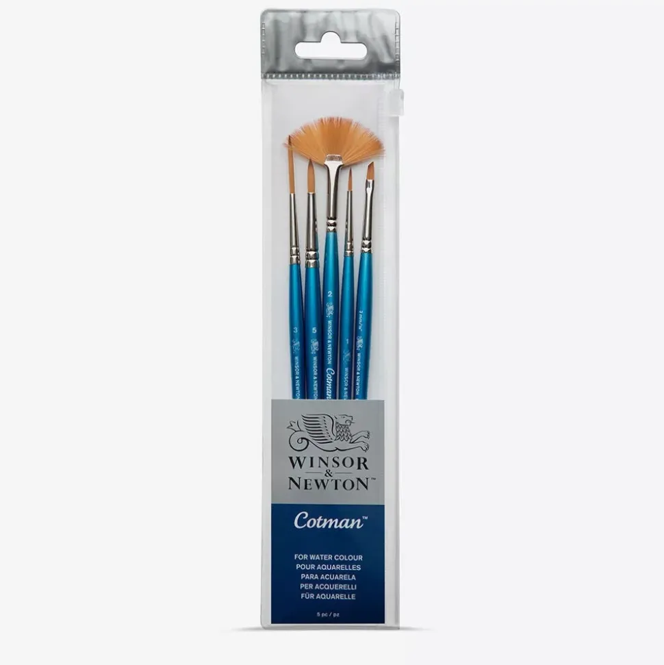 Set 5 pinceles para acuarela Cotman Winsor & Newton