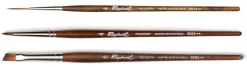 Set 3 Pinceles Pluma Sintético Precisión Raphaël