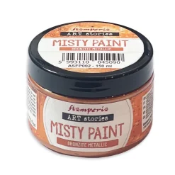 Set 4 pinturas Misty Paint metálicas Art Stories Stamperia 150ml