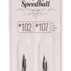 Set 2 plumillas 102 y 107 Speedball