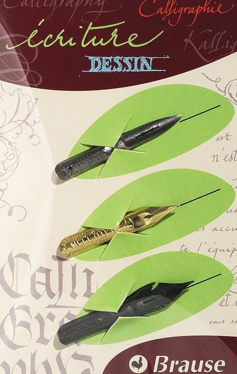 Set 3 plumillas Copperplate & Script Brause