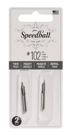 Set 2 plumillas Crow Quill 102 Speedball