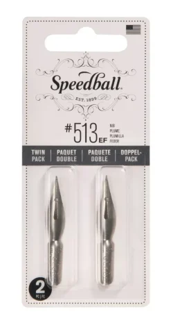 Set 2 plumillas Globe 513EF Speedball
