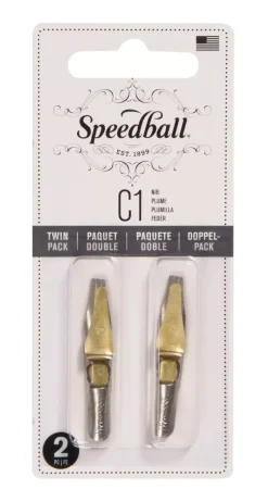 Set 2 plumillas planas C1 Speedball