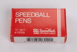 Set 6 plumillas planas para zurdos serie C Speedball