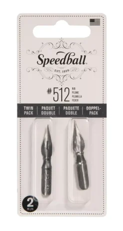 Set 2 plumillas puntiagudas 512 Speedball