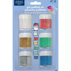 Set 6 purpurina gel infantil Lefranc and Bourgeois 22ml