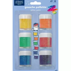 Set 6 purpurina infantil Lefranc and Bourgeois 22ml