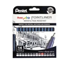 Set 14 Rotuladores Calibrados Pointliner Pentel