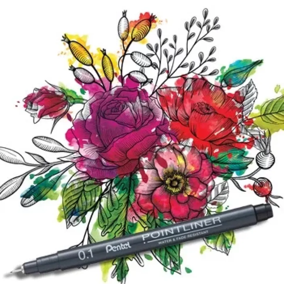 Set 14 Rotuladores Calibrados Pointliner Pentel