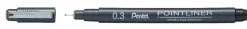 Set 5 Rotuladores Calibrados Pointliner Pentel