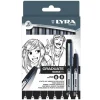 Set 8 rotuladores calibrados para manga Graduate Lyra