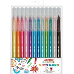 Set 12 rotuladores efecto purpurina Color Experience Alpino