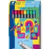 Set 10 Rotuladores Happy Triplus Fineliner Staedtler