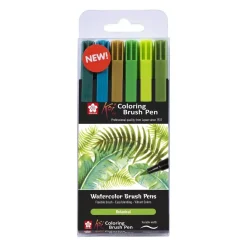 Set 6 Rotuladores Koi Brush Pen Botanical Sakura