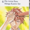 Set 6 rotuladores Manga Kaoiro Pitt Artist Pen Faber-Castell