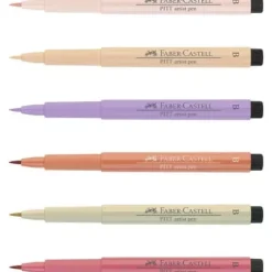 Set 6 rotuladores Manga Kaoiro Pitt Artist Pen Faber-Castell