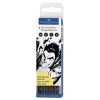 Set 4 rotuladores Manga XS-B Pitt Artist Pen Faber-Castell