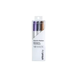 Set 3 Rotuladores Metallic Violeta, Plata y Cobre Cricut Joy 1.0mm