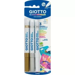 Set 3 rotuladores metálicos Decor Giotto