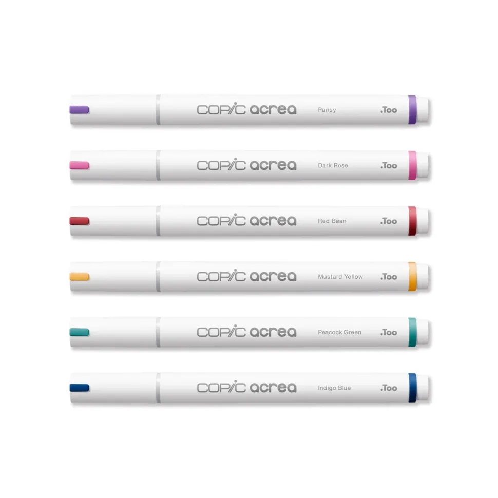 Set 6 rotuladores multisuperficie Deep Colors Acrea Copic