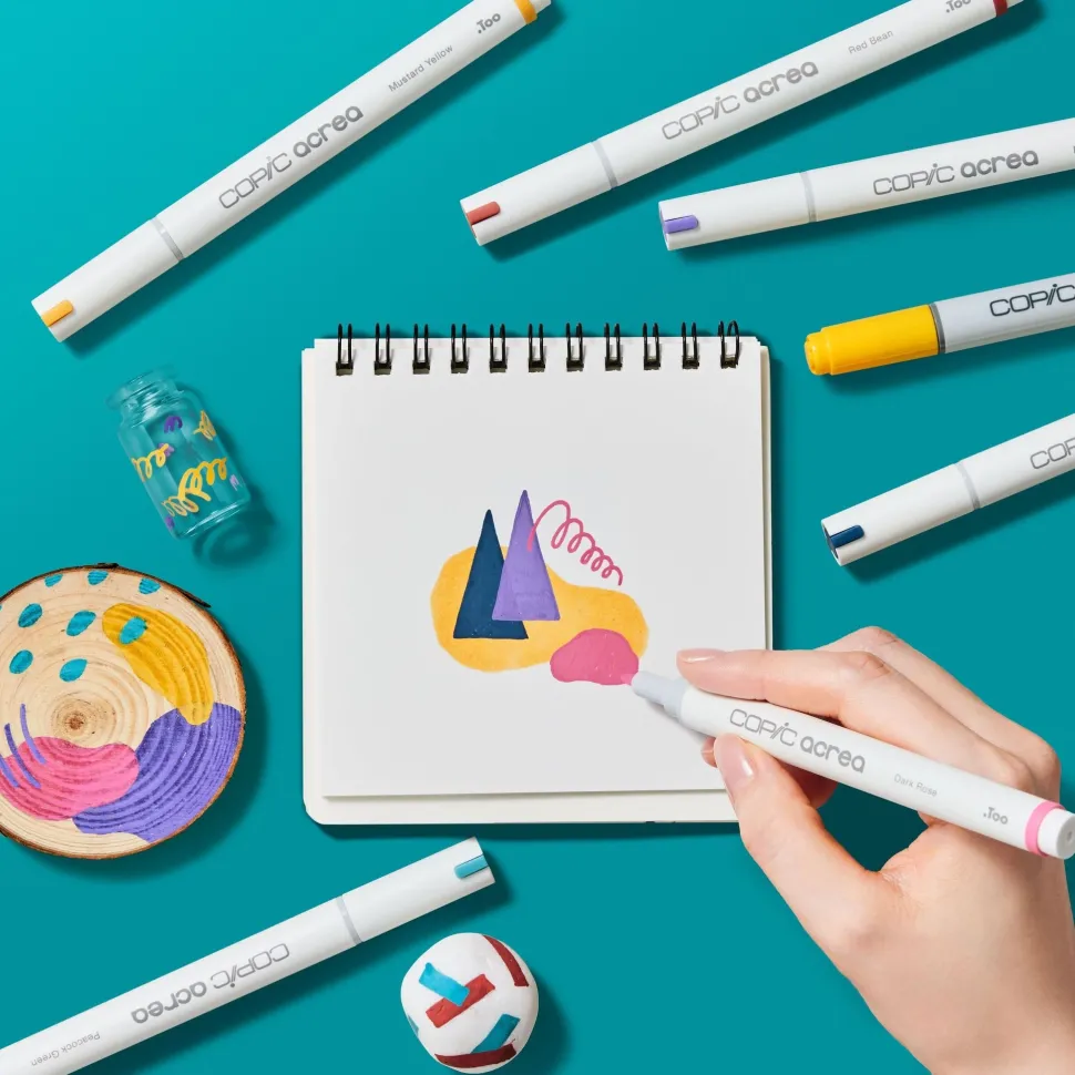 Set 6 rotuladores multisuperficie Deep Colors Acrea Copic