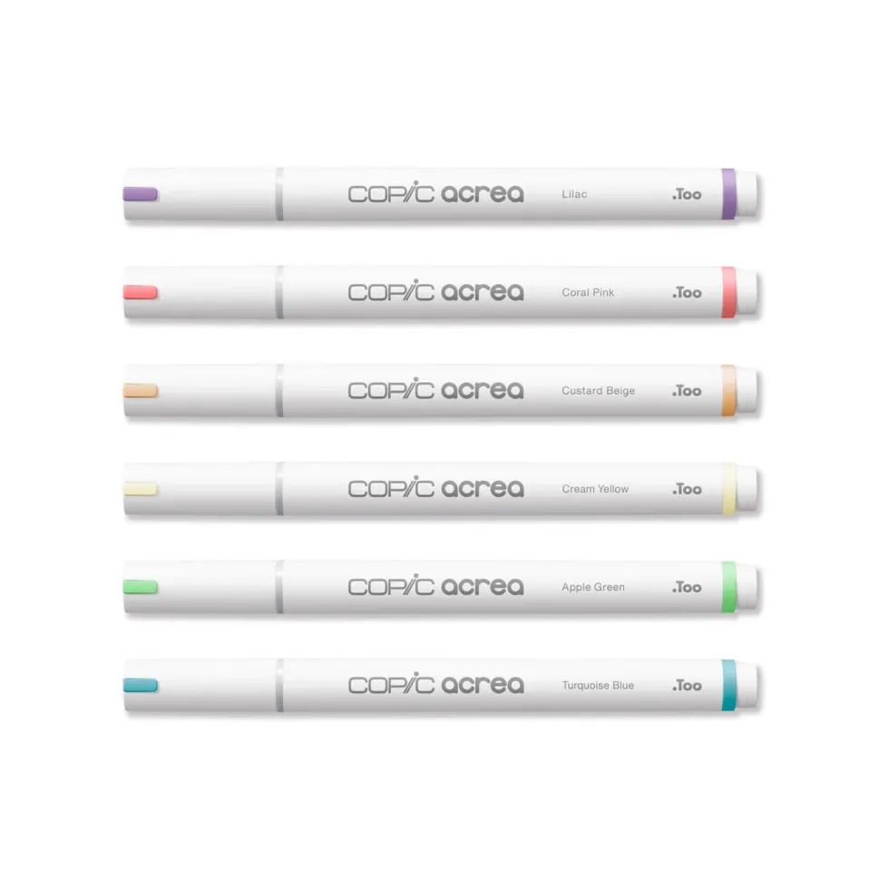 Set 6 rotuladores multisuperficie Light Colors Acrea Copic