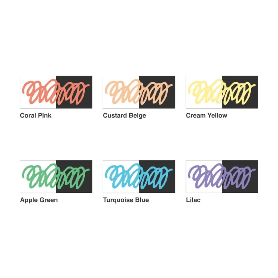 Set 6 rotuladores multisuperficie Light Colors Acrea Copic