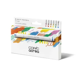 Set 6 rotuladores multisuperficie Vivid Colors Acrea Copic