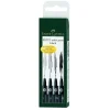 Set 4 rotuladores Negro S-B Pitt Artist Pen Faber-Castell
