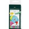 Set 6 rotuladores Pastel Pitt Artist Pen Brush Faber-Castell