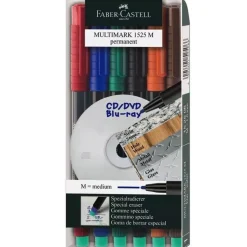 Set 6 Rotuladores Permanentes Super Fino Faber-Castell
