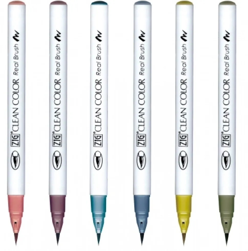 Set 6 rotuladores Smoky Colors Clean Color Zig