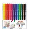 Set 10 rotuladores textiles colores surtidos Alpino