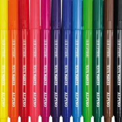 Set 10 rotuladores textiles colores surtidos Alpino