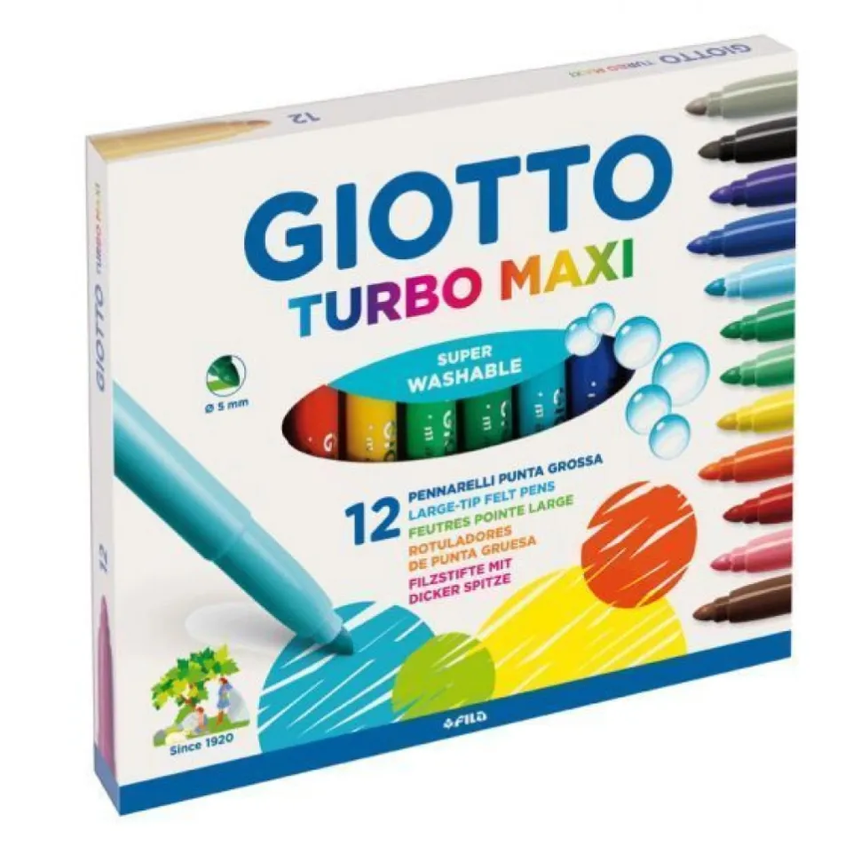 Set 12 rotuladores turbo maxi Giotto
