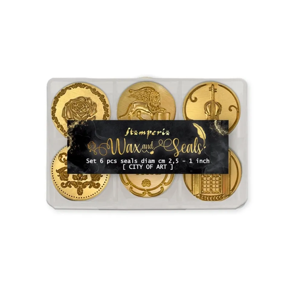 Set 6 sellos de lacre Venice City Of Art Stamperia