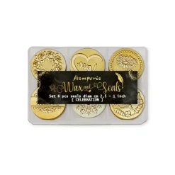Set 6 sellos de lacre Wax and Seals Stamperia