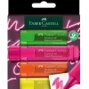 Set 4 Subrayadores Superfluorescentes GenZ Textliner 46 Faber-Castell