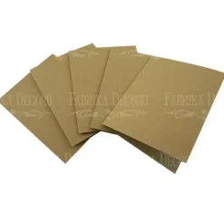 Set 5 Tarjetas Kraft Fabrika Decoru 12x15cm