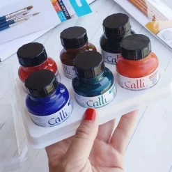 Set 6 tinta para caligrafía Calli Daler-Rowney 29.5ml